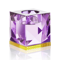 Ophelia T-Light Purple/Yellow