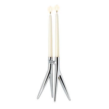 Abbracciaio Candle Holder Chrome