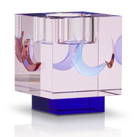 Lea Moon T-Ligtht Rose/Pale/Blue