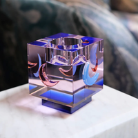 Lea Moon T-Ligtht Rose/Pale/Blue