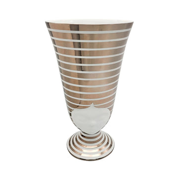 Frida Vase Platinum And White