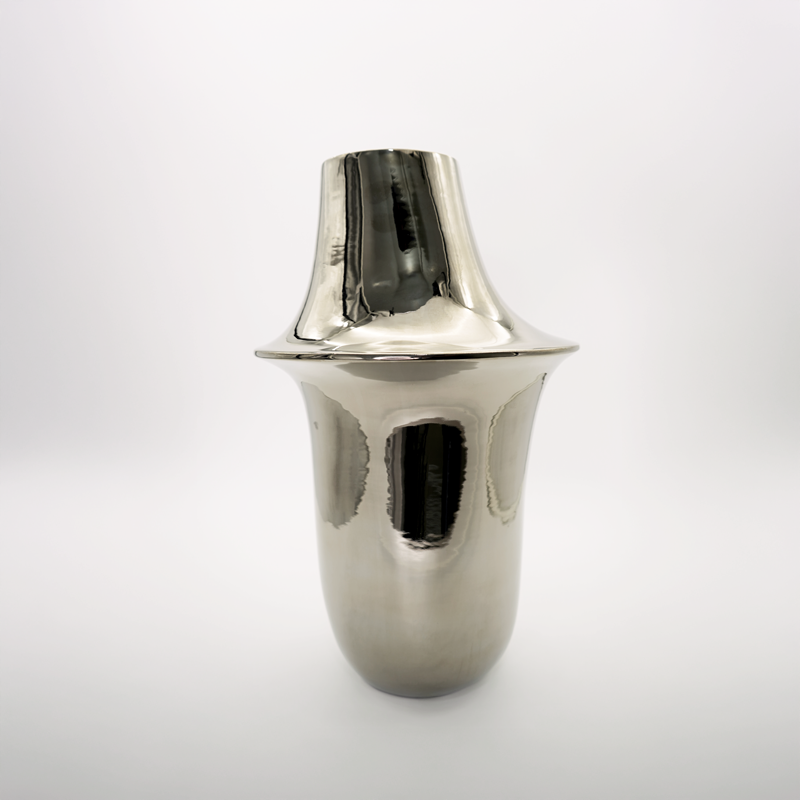 Isole Vase 2 Glossy Platinum