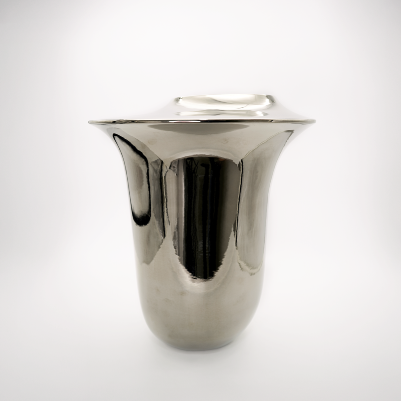 Isole Vase 3 Glossy Platinum