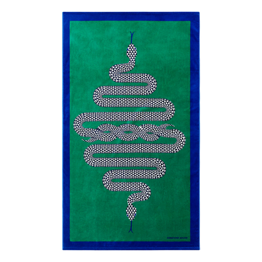 Snake Printed Beach Towel