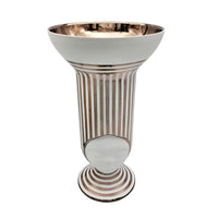 Sofia Vase Platinum And White
