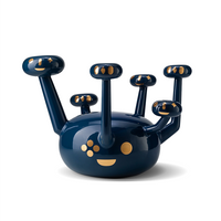 Atomo Candleholder Glossy Peacock Blue