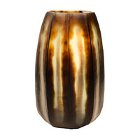 Koonam XL Brown - Guaxs florero en ámbar, vidrio soplado y tallado a mano - Karím Chaman Boutique