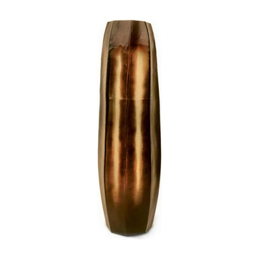 Koonam Tall Brown - Guaxs florero en ámbar, vidrio soplado y tallado a mano - Karím Chaman Boutique