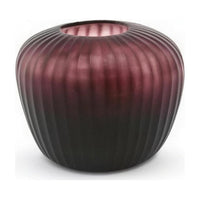 Melrose S Amethyst - Guaxs florero en ciruela, vidrio soplado y tallado a mano - Karím Chaman Boutique