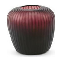Melrose M Amethyst - Guaxs florero en ciruela, vidrio soplado y tallado a mano - Karím Chaman Boutique