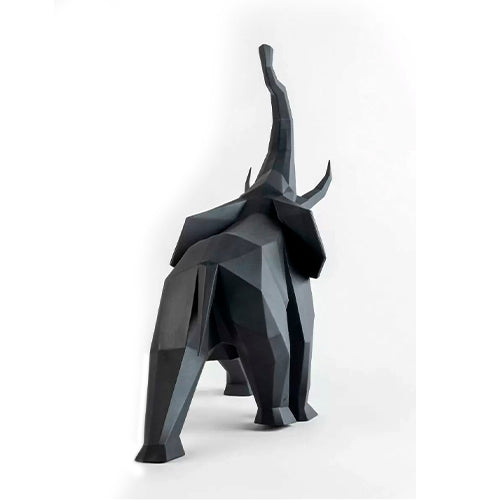 Elephant Black Sculpture
