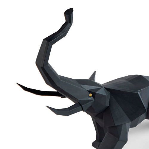 Elephant Black Sculpture
