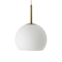 Ball Glass 25 Pendant Opal White