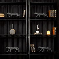 Panther Figurine Black Matte