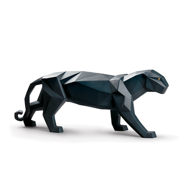 Panther Figurine Black Matte