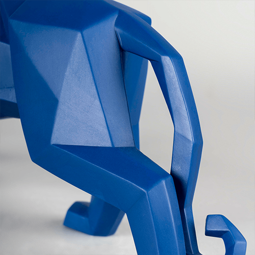 Panther Figurine Blue Matte