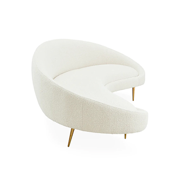 Ether Curved Sofa Olympus Oatmeal