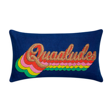 Quaaludes Beaded Pillow