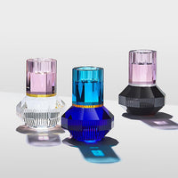 Chicago Rose/Clear/Black T-Light Holder