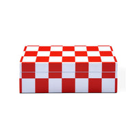 Small Checkerboard Lacquer Box