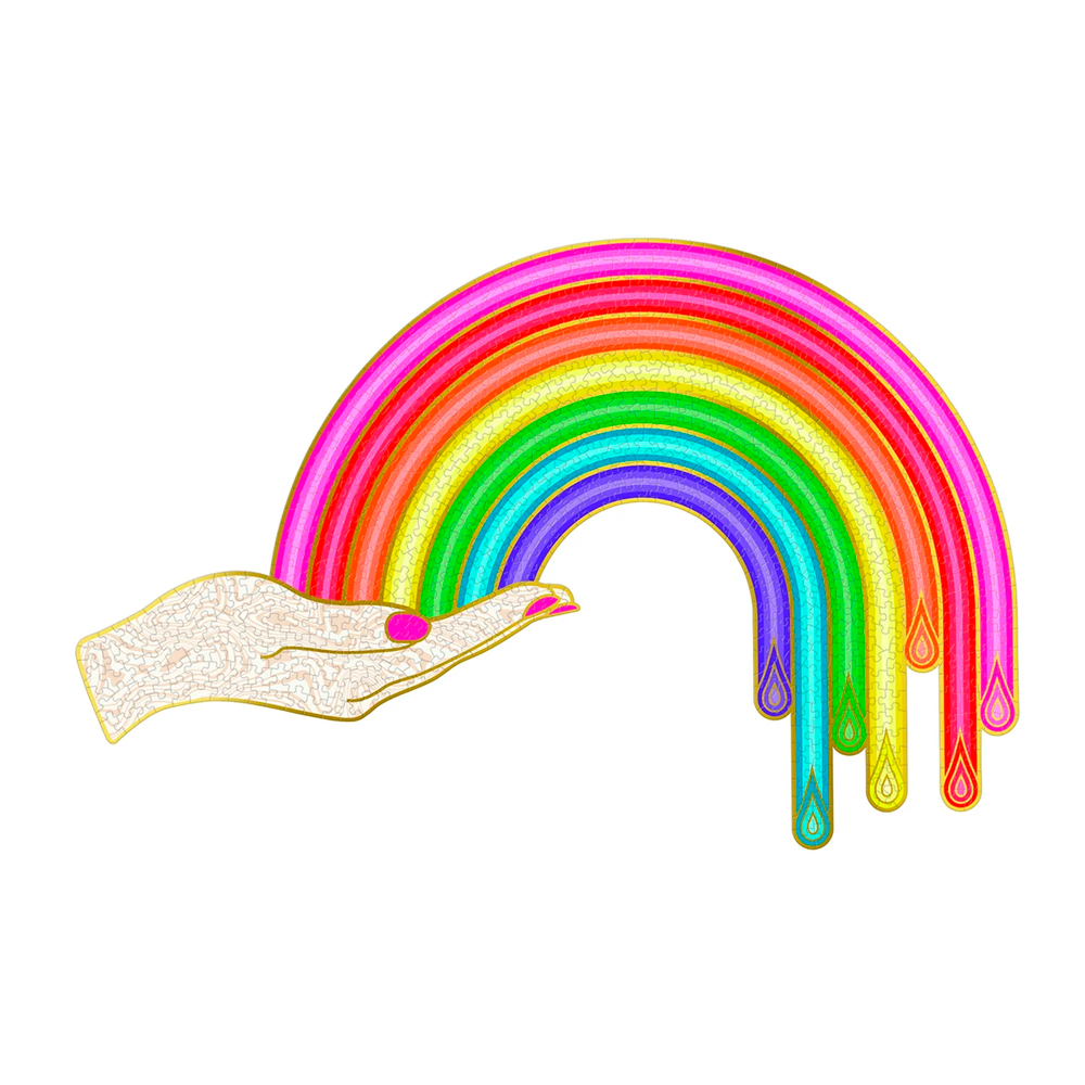 Rainbow Hand Shaped Puzzle