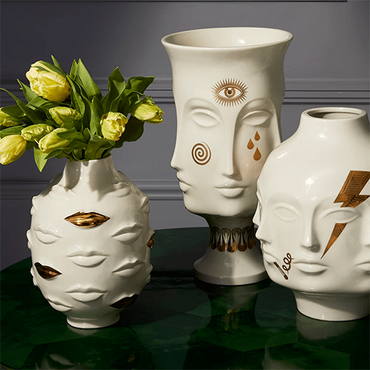 Gilded Gala Round Vase