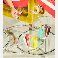 Raleigh Vase Neon Yellow/Clear/Orange/Milk