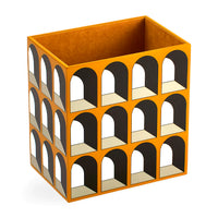 Arcade Lacquer Wastebasket Ochre