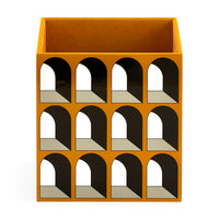 Arcade Lacquer Wastebasket Ochre