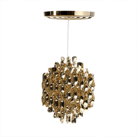 Lampara Colgante Spiral Dorado Sp1