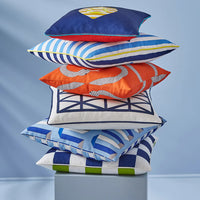 Fruit Stripe Reversible Outdoor Pillow