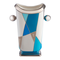 Torino Fractal Vase Blue