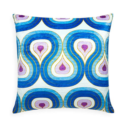 Milano Concentric Loops Pillow Purple/Navy
