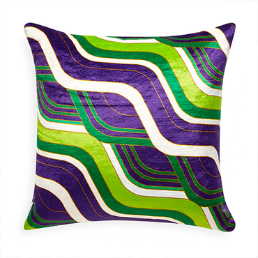 Milano Mod Tide Pillow Emerald/Purple