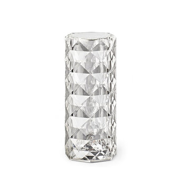 Marquis Table Lamp Led White Battery Glass