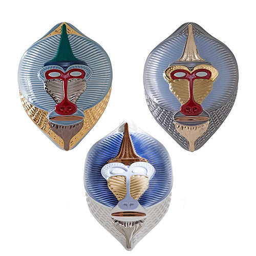 Mandrillus Mask White And Blue