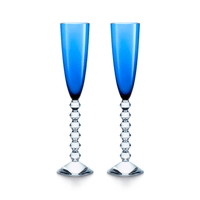 Baccarat Copas y vasos VÉGA FLUTISSIMO BLUE SET X 2