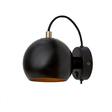 Ball Wall Magnet Lamp Black