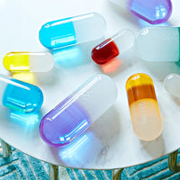 Acrylic White And Teal Medium