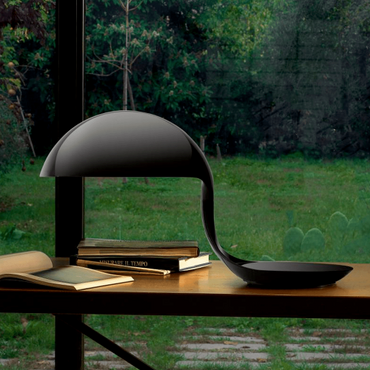 Martinelli Luce Lámpara de mesa COBRA BLACK TABLE LAMP