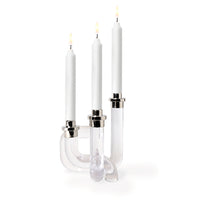 Pompidou Acrylic Candleholder White