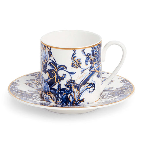 Azulejos Coffee Cup And Saucer Set X 2