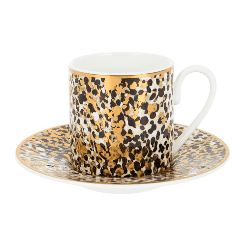 Camouflage Coffee Cup And Saucer Set X 2
