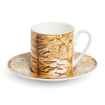 Roberto Cavalli Tazas TIGER WINGS COFFEE CUP AND SAUCER SET x 2