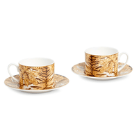 Roberto Cavalli Tazas TIGER WINGS TEA CUP AND SAUCER SET