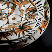 Roberto Cavalli Tazas TROPICAL FLOWER TEA CUP AND SAUCER SET