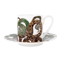 Roberto Cavalli Vajillas SNAKES COFFEE CUP AND SAUCER SET